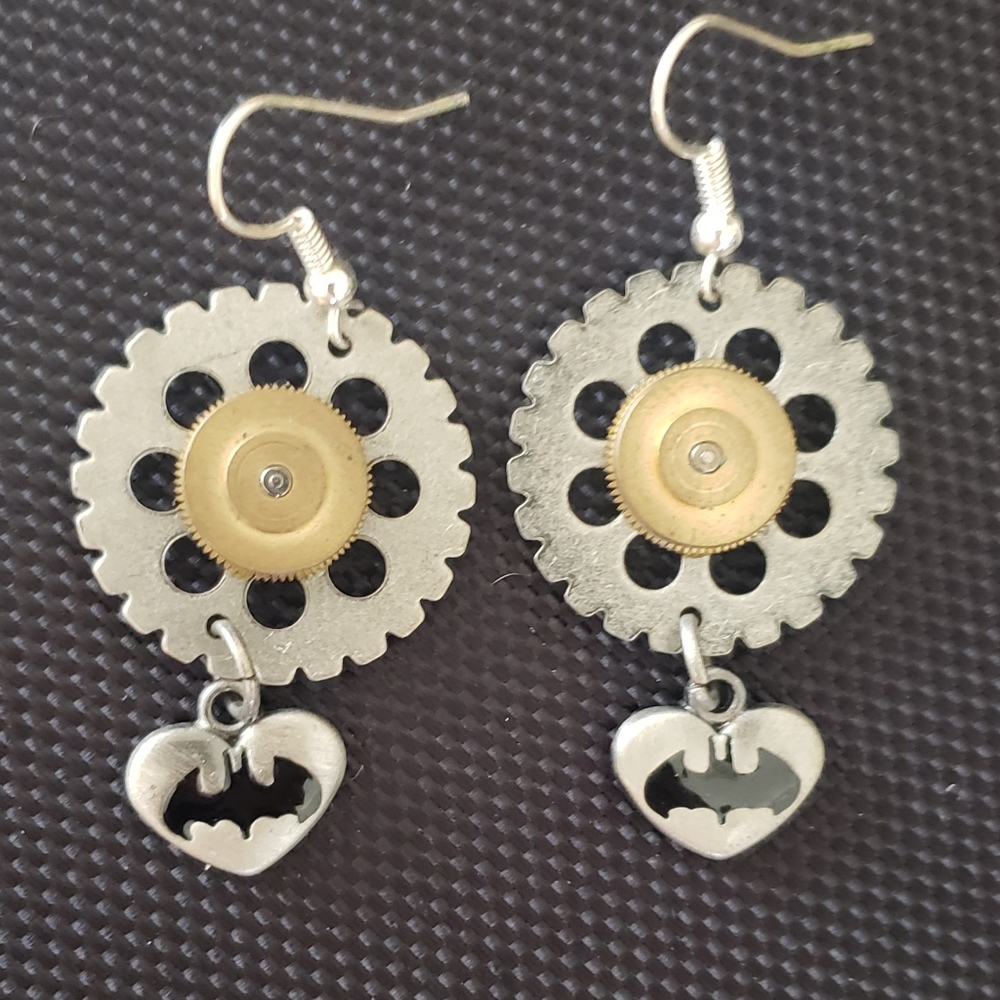 Batman & Clock Piece Earrings